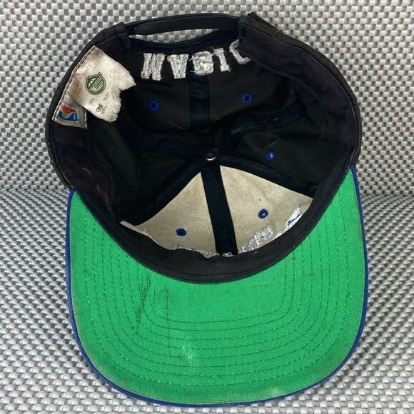Vintage Grossman NBA 90's Orlando Magic Hat Black Blue Logo Snap Back - Picture 9 of 12